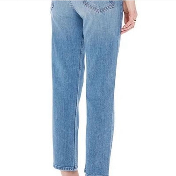 Mother Jeans - The Tomcat Crop Straight Leg Jean In World At My Feet - Size 29 - Picture 3 of 8